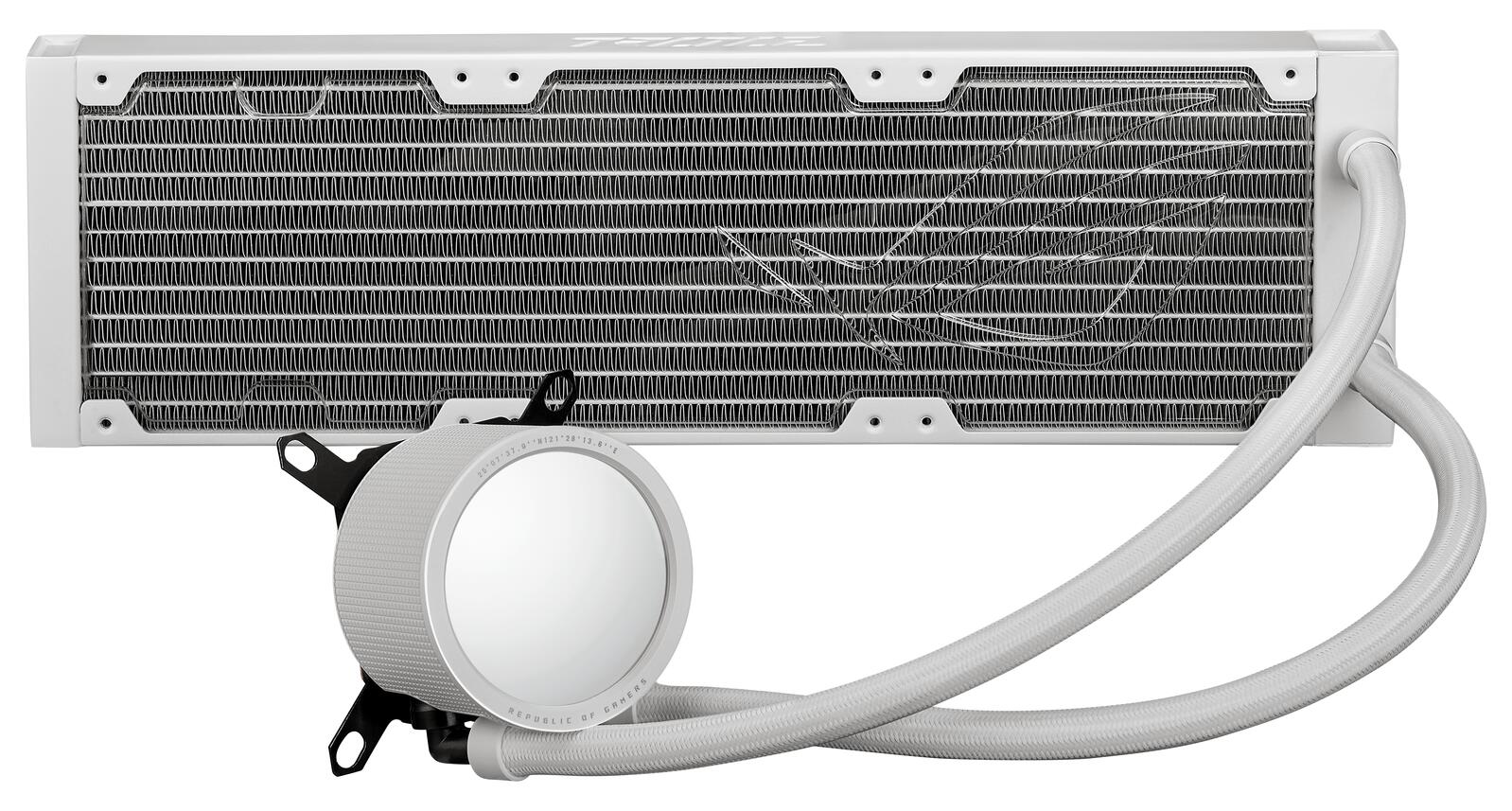 ASUS ROG Ryuo III 360 ARGB White Edition All-in-One-Flüssig-CPU-Kühler (3x adressierbare 120 mm Radiatorlüfter, Anime Ma