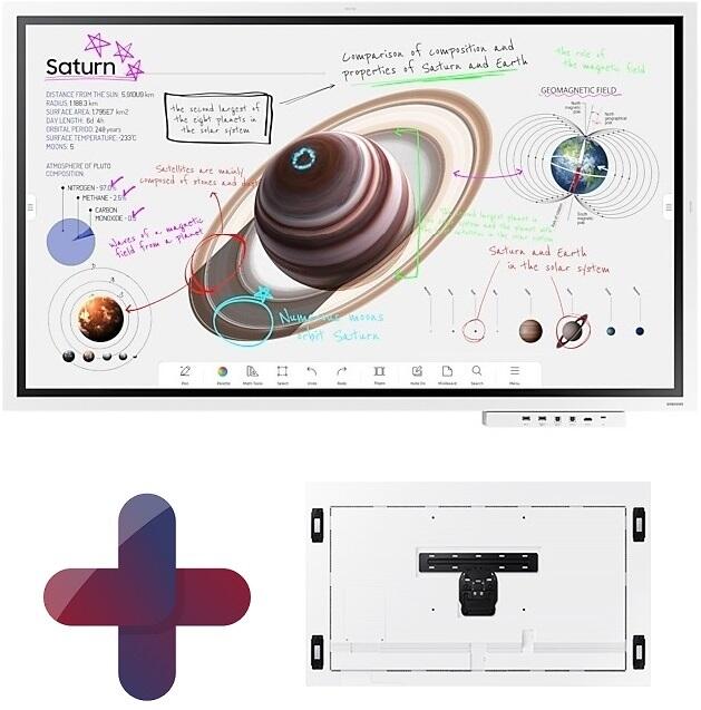 Samsung Flip Pro WM65B Flipchart 165cm 65 Zoll + Flip Pro Tray CY-TF65BBC + Samsung WMN-WM65R NoGap Wandhalterung