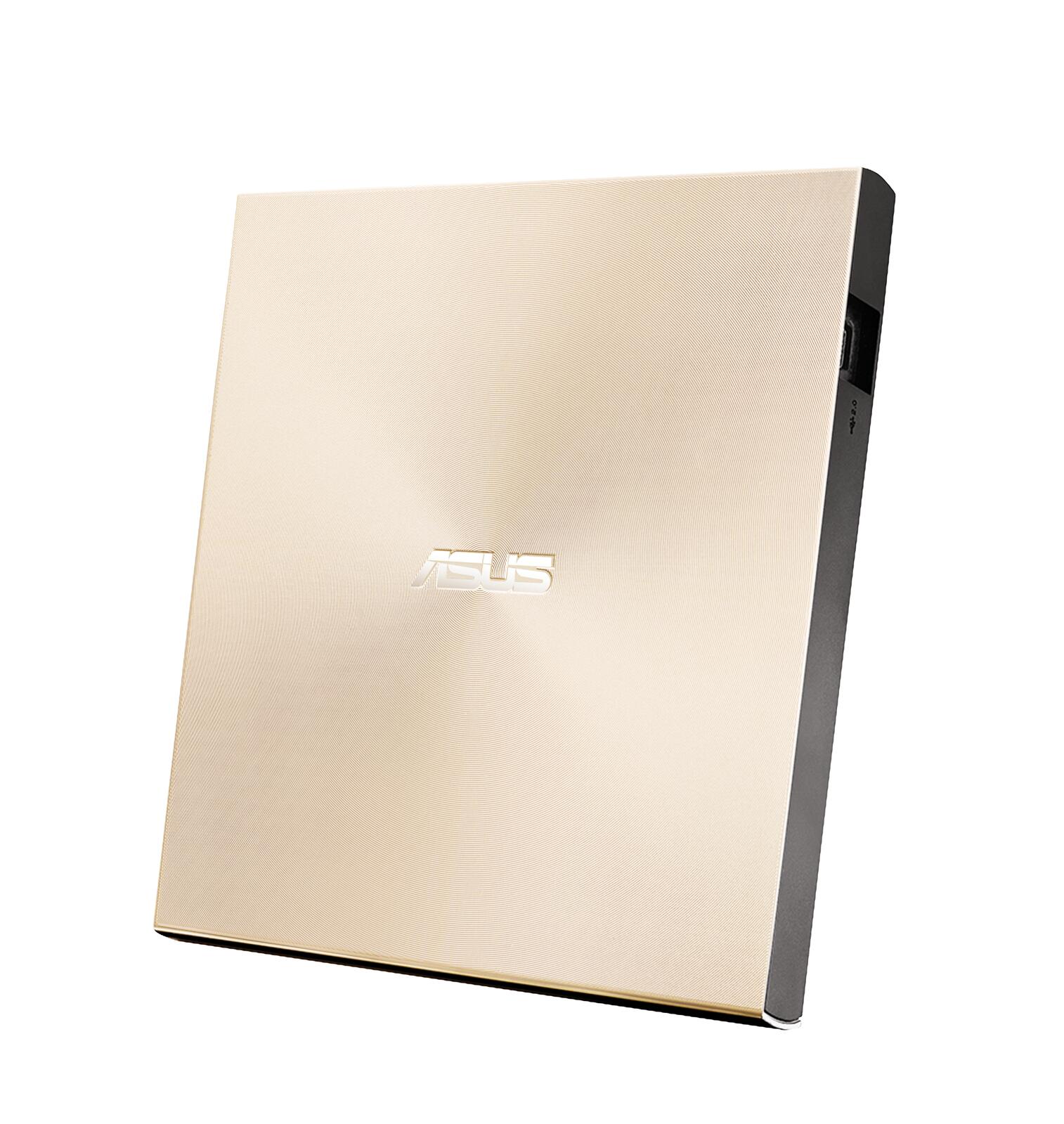 Asus ZenDrive U9M USB-C externer Ultra SLIM DVD Brenner (inkl. USB-C Kabel, Brennsoftware & Nero Backup App), für Apple