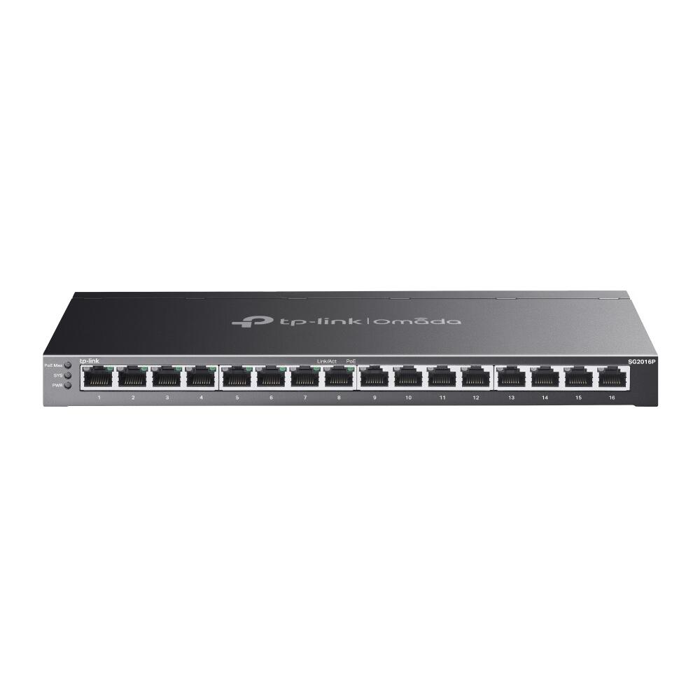 TP-Link Omada SG2016P 16-Port Gigabit Smart Switch mit 8-Port PoE+