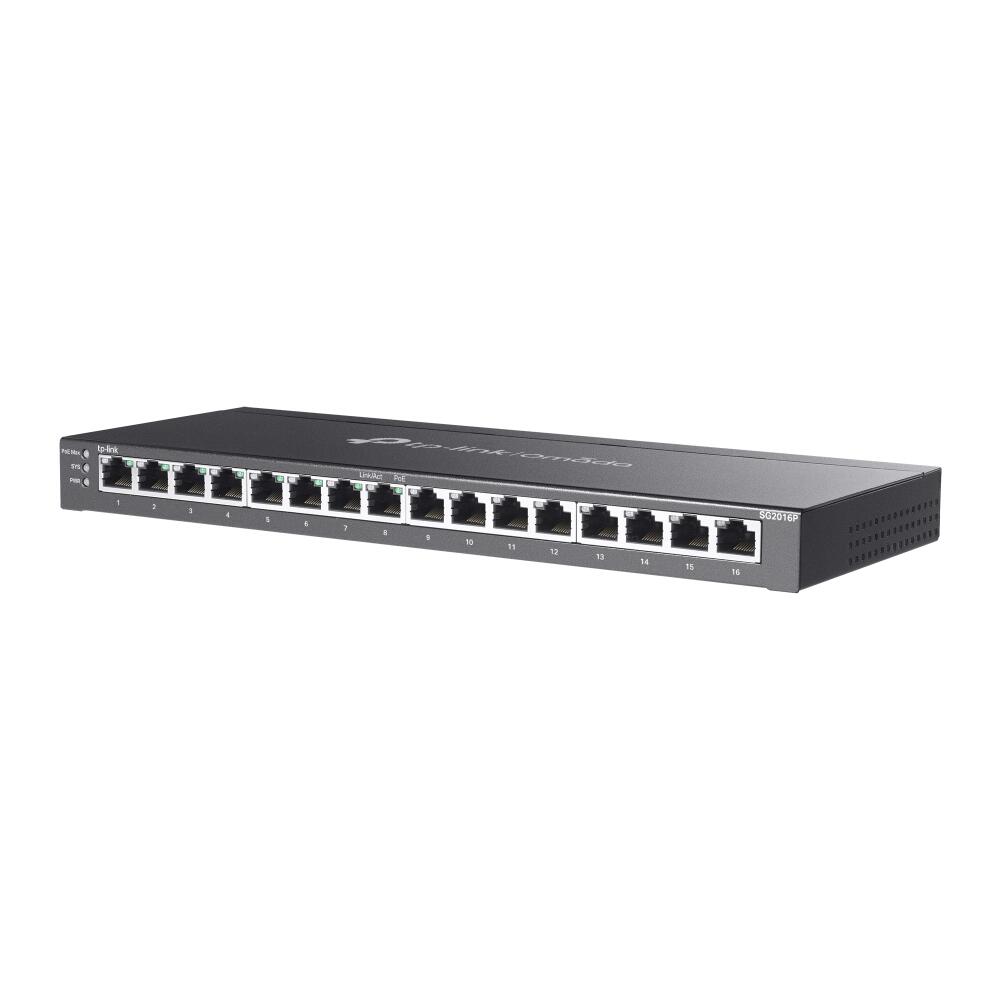 TP-Link Omada SG2016P 16-Port Gigabit Smart Switch mit 8-Port PoE+