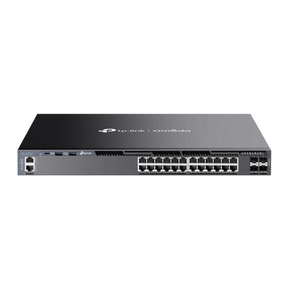 TP-Link Omada SG6428X 24-Port Gigabit Stackable L3 Managed Switch mit 4 10G-Steckplätzen