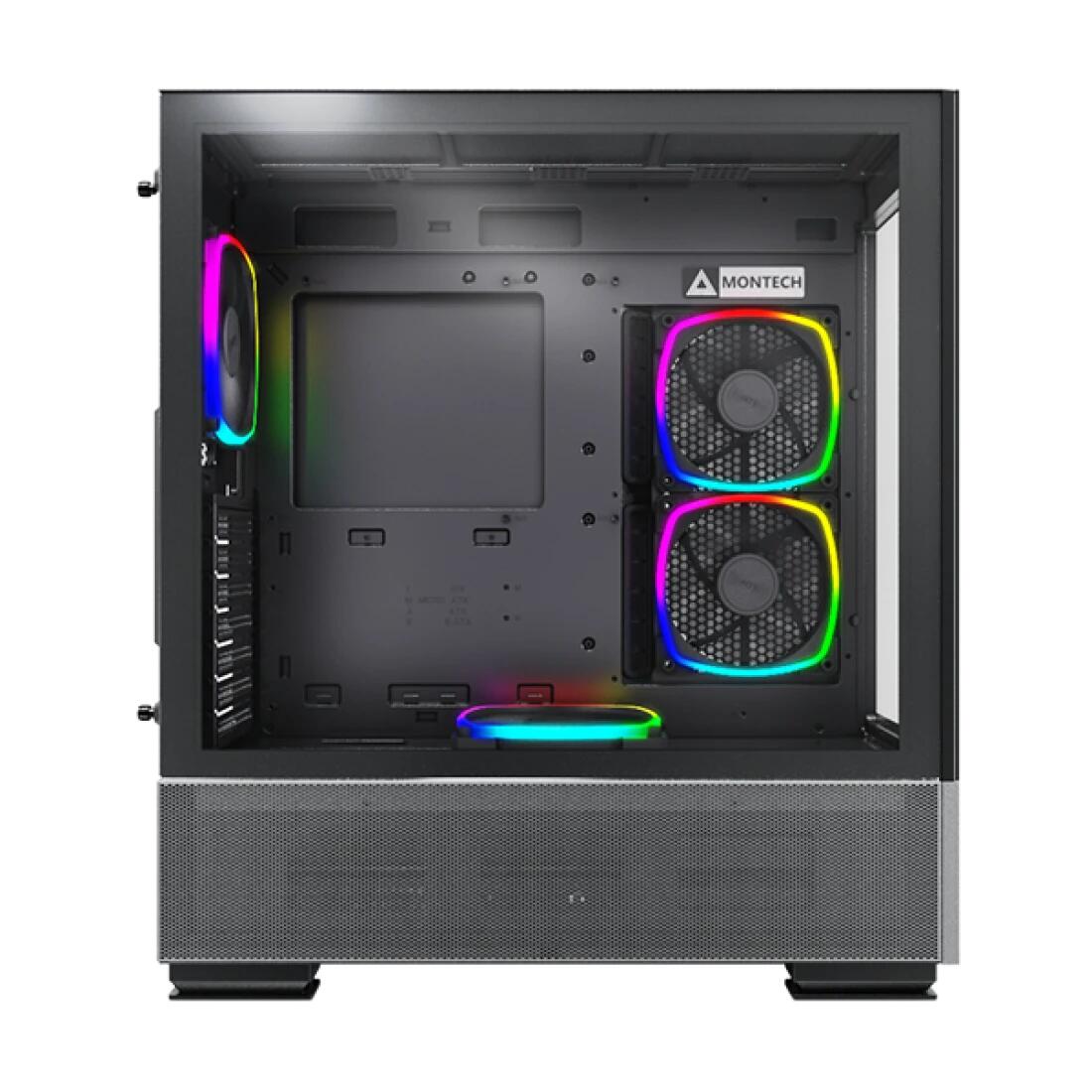 Montech PC Gehäuse Sky Two Midi-Tower Schwarz
