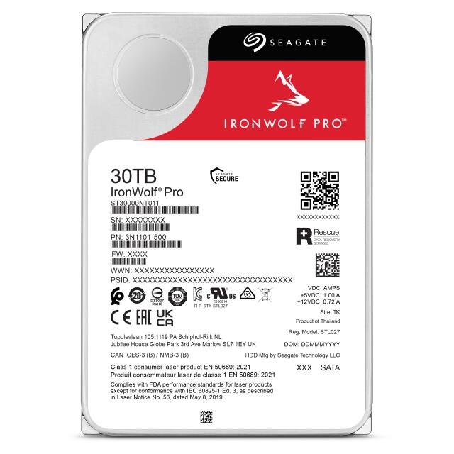 Seagate IronWolf Pro NAS HDD 30 TB - 3,5 Zoll