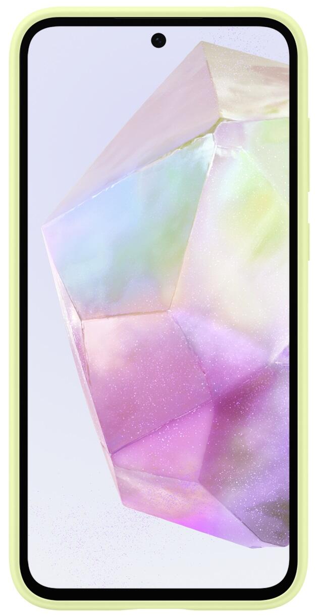 Samsung Silicone Case EF-PA356 für das Galaxy A35 5G (gelbgrün)