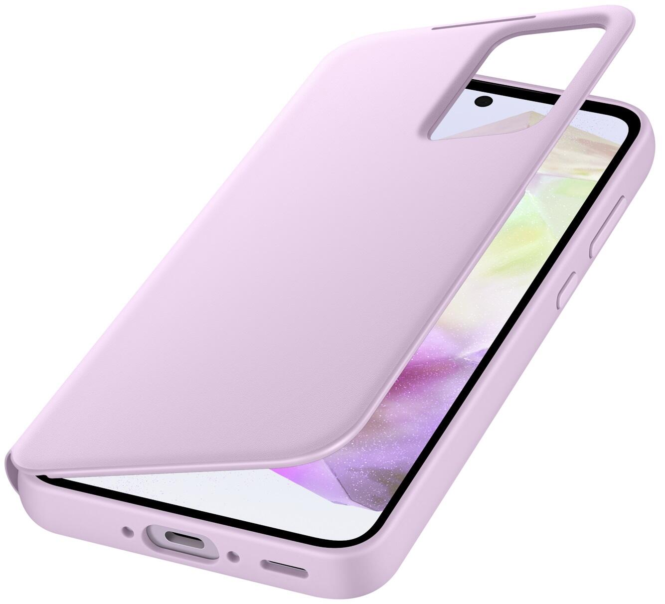 Samsung Smart View Wallet Case EF-ZA356 für das Galaxy A35 5G (lavendel)