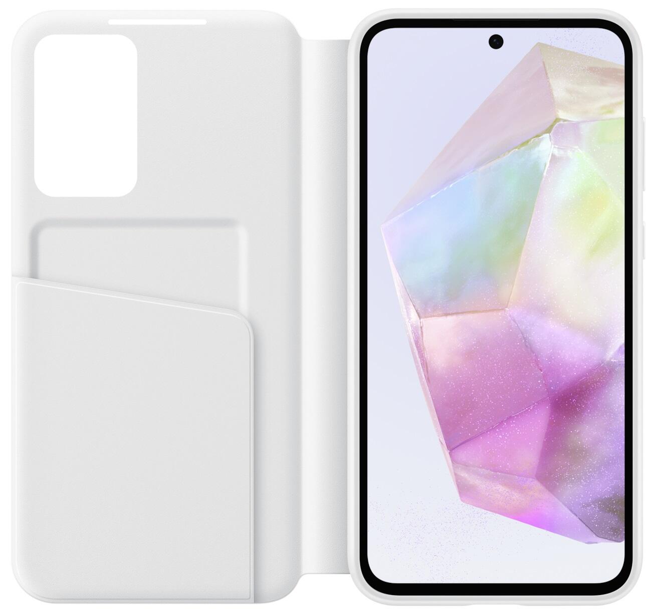 Samsung Smart View Wallet Case EF-ZA356 für das Galaxy A35 5G (weiß)