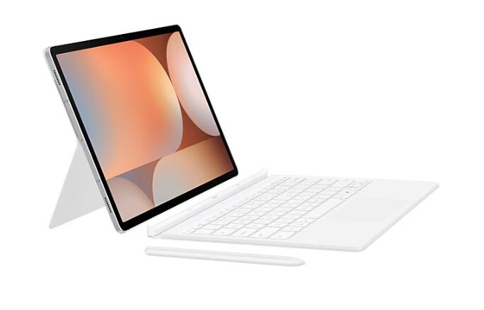 B-WARE Samsung Book Cover Keyboard EF-DX825 für das Galaxy Tab S10+, S9+, S9 FE+ (White)