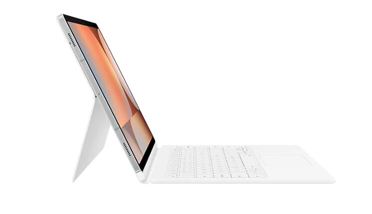B-WARE Samsung Book Cover Keyboard EF-DX825 für das Galaxy Tab S10+, S9+, S9 FE+ (White)