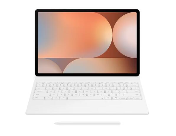 B-WARE Samsung Book Cover Keyboard EF-DX825 für das Galaxy Tab S10+, S9+, S9 FE+ (White)