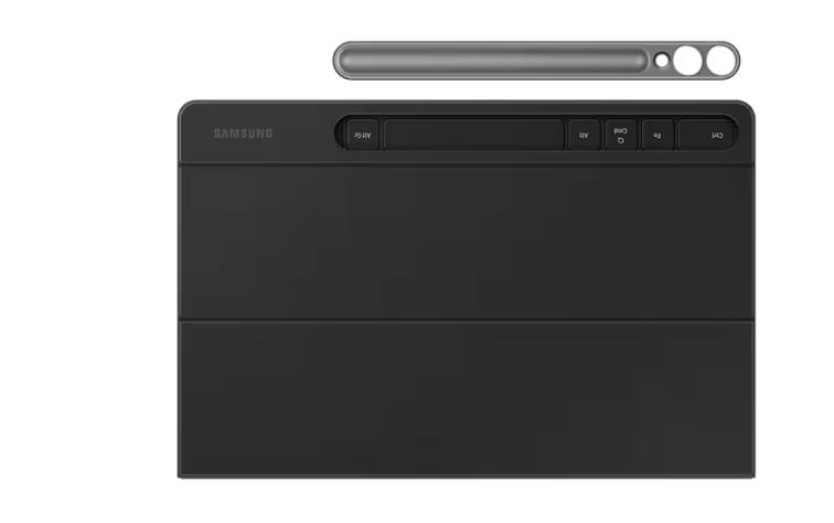 B-WARE Samsung Book Cover Keyboard Slim EF-DX820 für das Galaxy Tab S10+, S9+, S9 FE+ (Black)