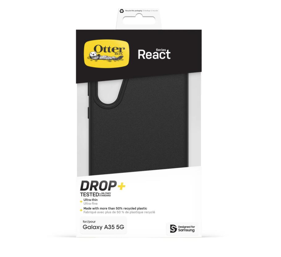 OtterBox React Series Hintere Abdeckung für Samsung Galaxy A35 schwarz