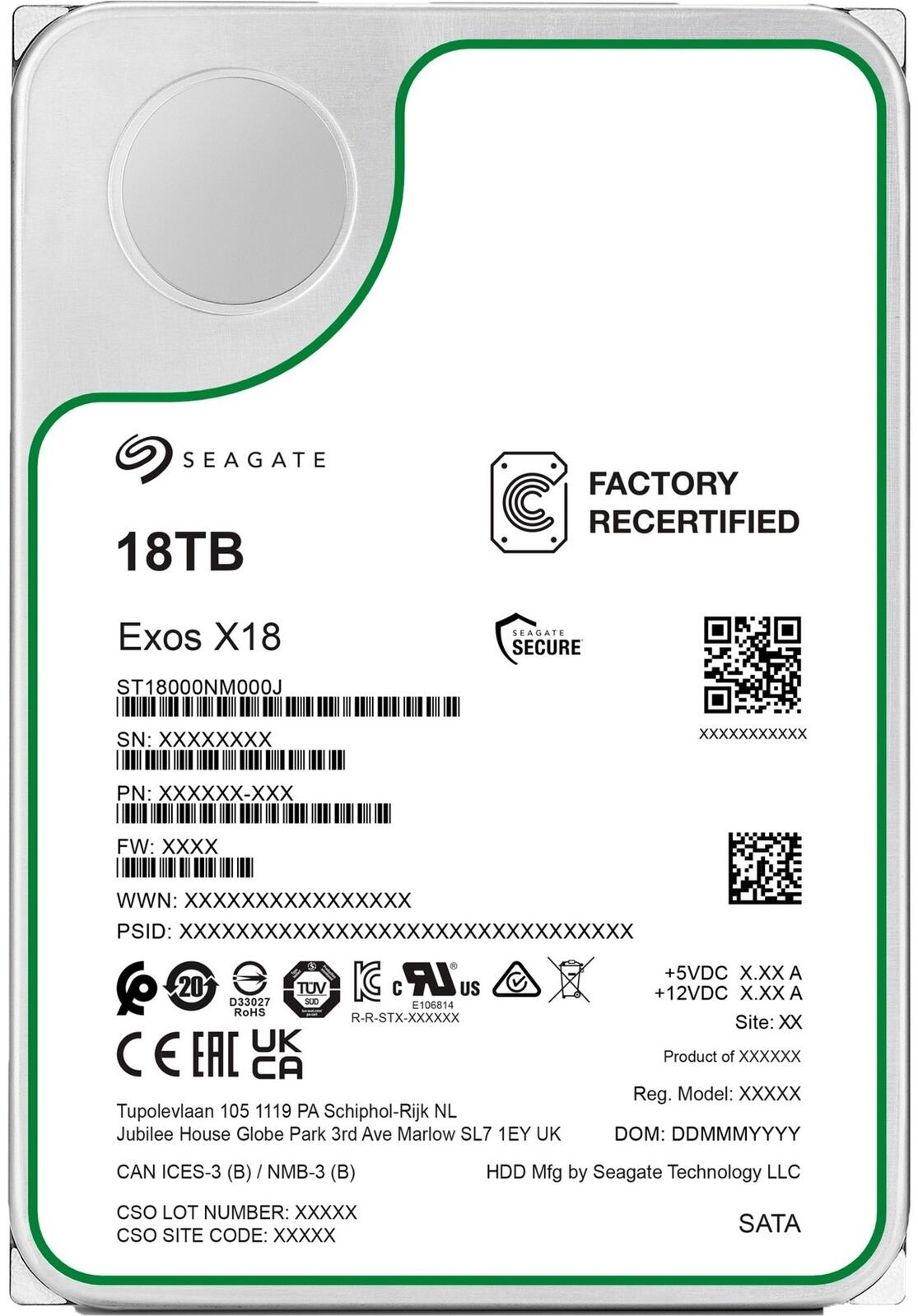 Seagate Exos X18 - 18TB