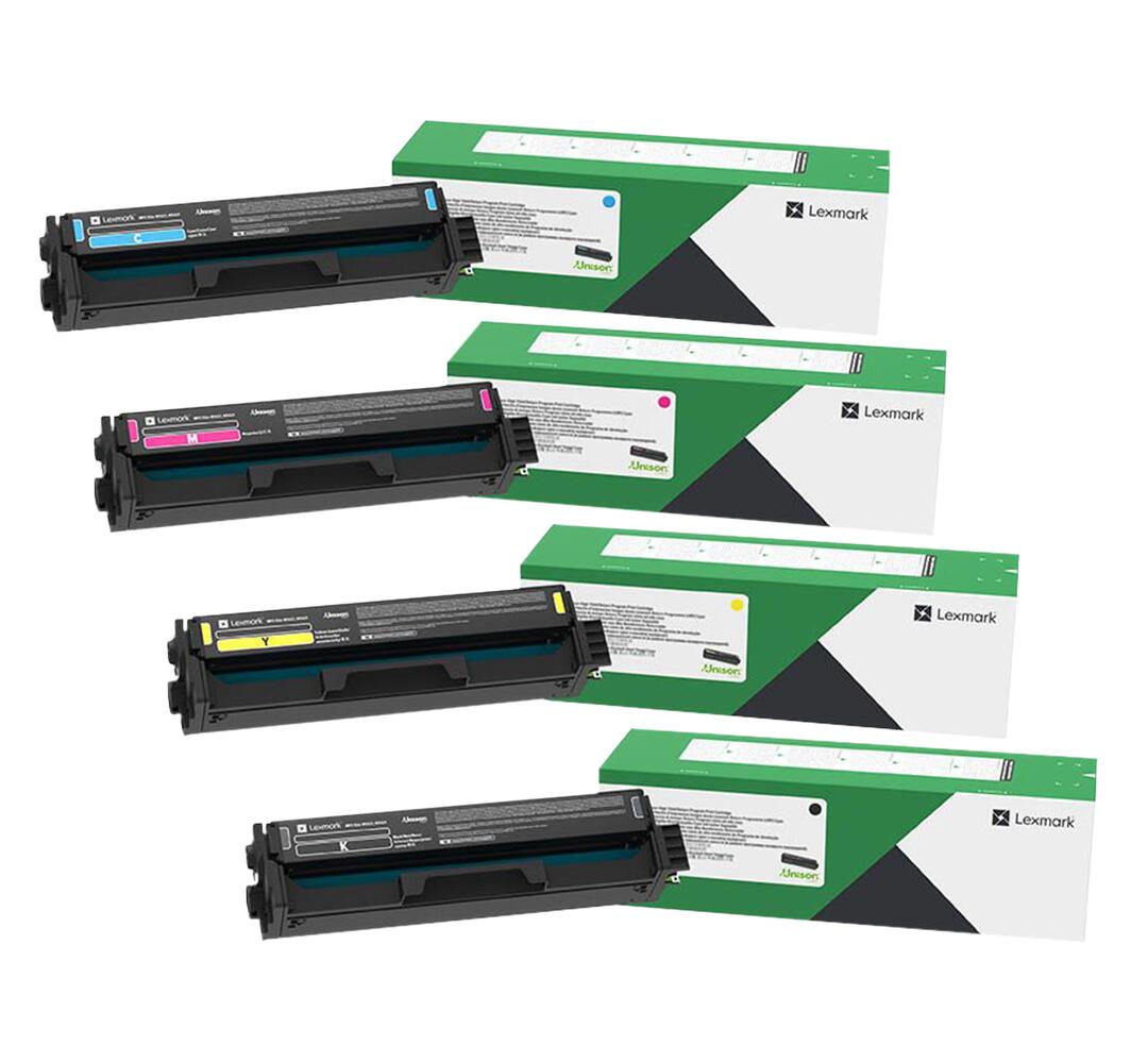 Lexmark Original C3220 Toner - 4er Multipack - cyan, magenta, gelb, schwarz