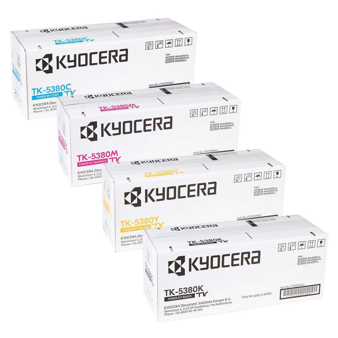 Kyocera Original TK-5380 Toner - 4er Multipack cyan, magenta, gelb, schwarz