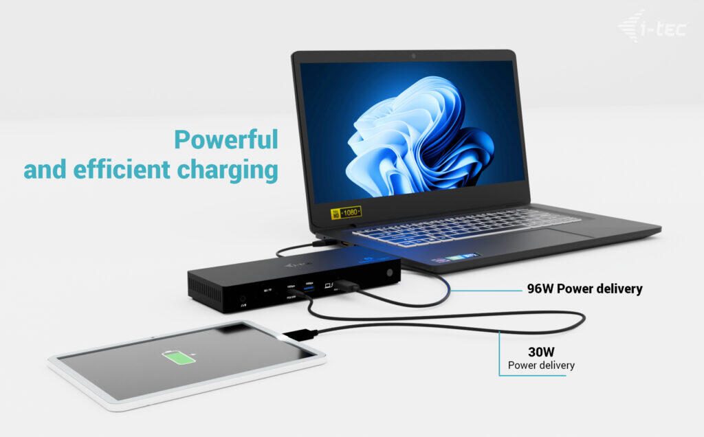 i-Tec Thunderbolt4 Triple Display Docking Station + Power Delivery 96W