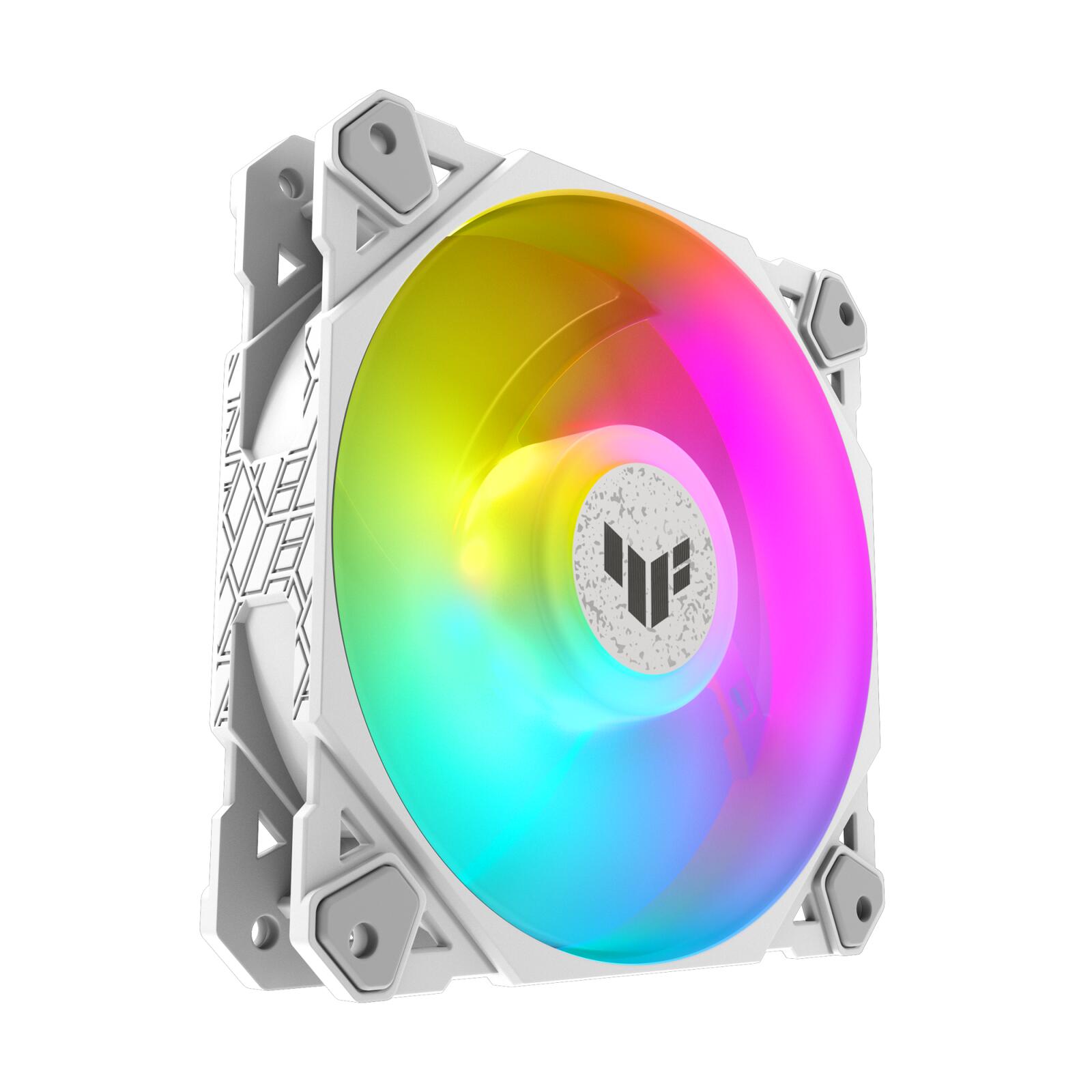ASUS TUF Gaming TF120 ARGB-Gehäuselüfter 1 Stück, weiß