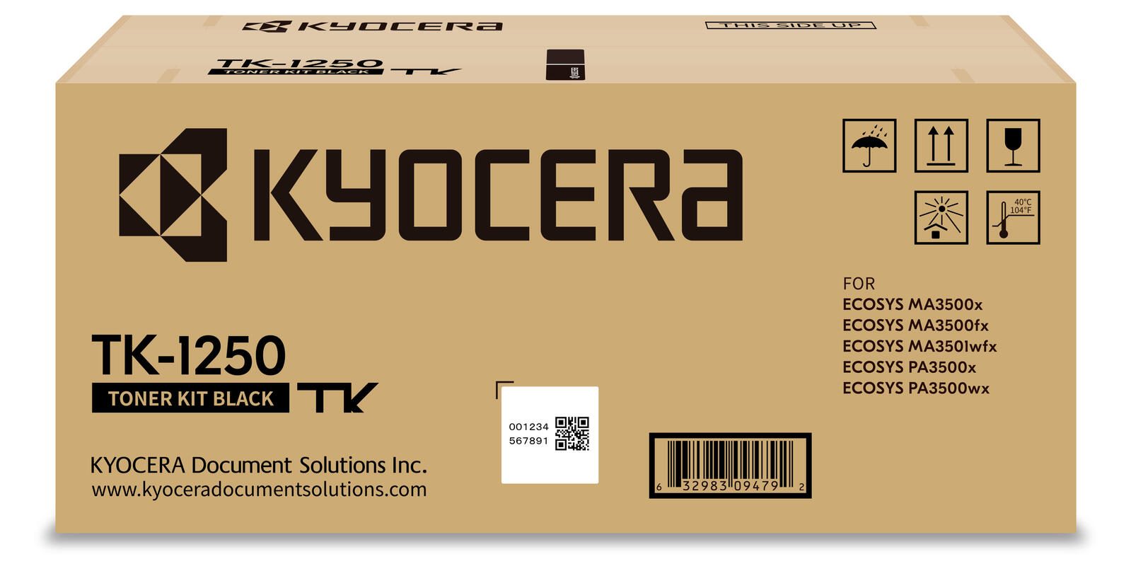Kyocera Original TK-1250 Toner schwarz 3000 Seiten (1T0C3H0NL0)