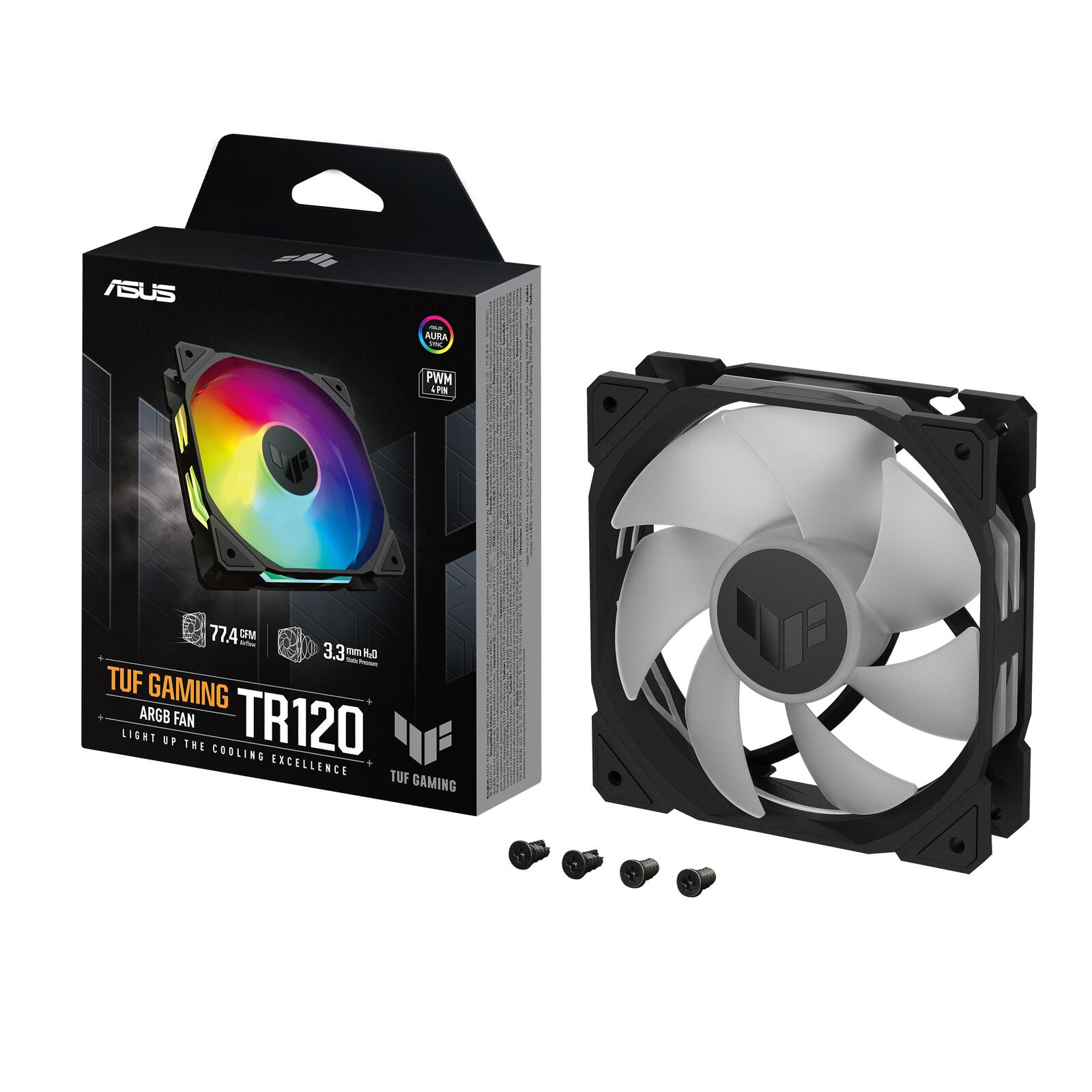 ASUS TUF Gaming TR120 ARGB Standard Blade schwarz Gehäuselüfter