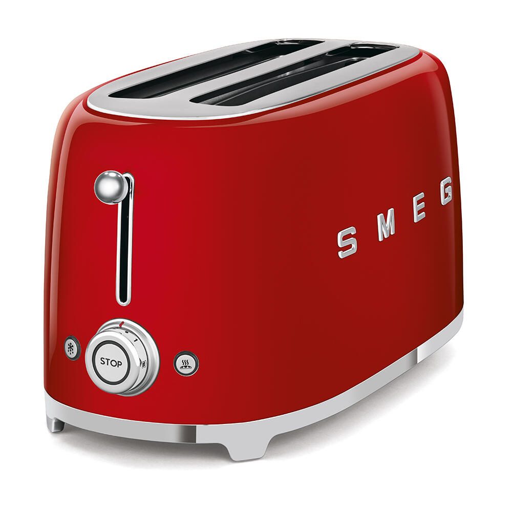 SMEG Toaster 2-Schlitz lang 50's Style TSF02RDEU, Rot