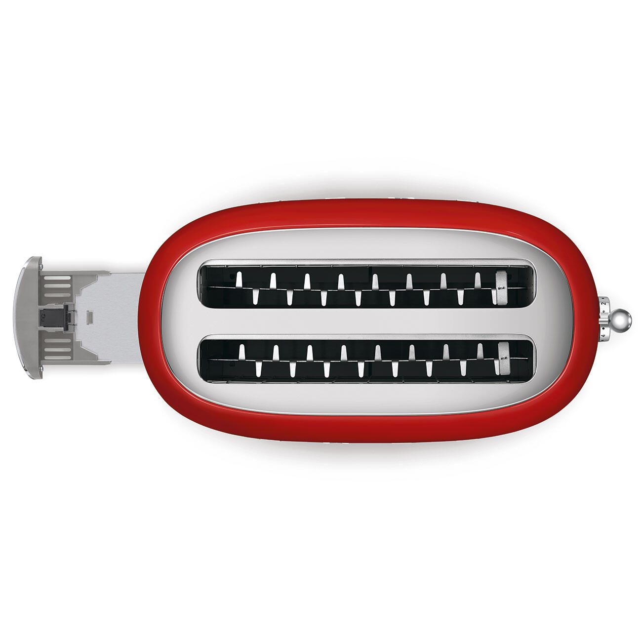 SMEG Toaster 2-Schlitz lang 50's Style TSF02RDEU, Rot