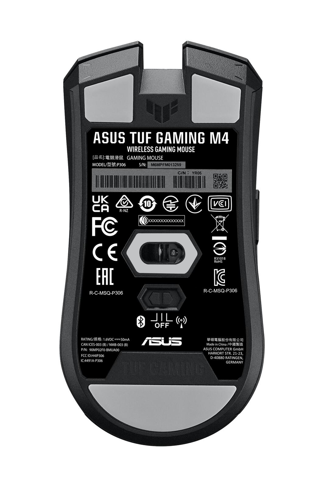 ASUS TUF Gaming M4 Wireless optische Gaming-Maus