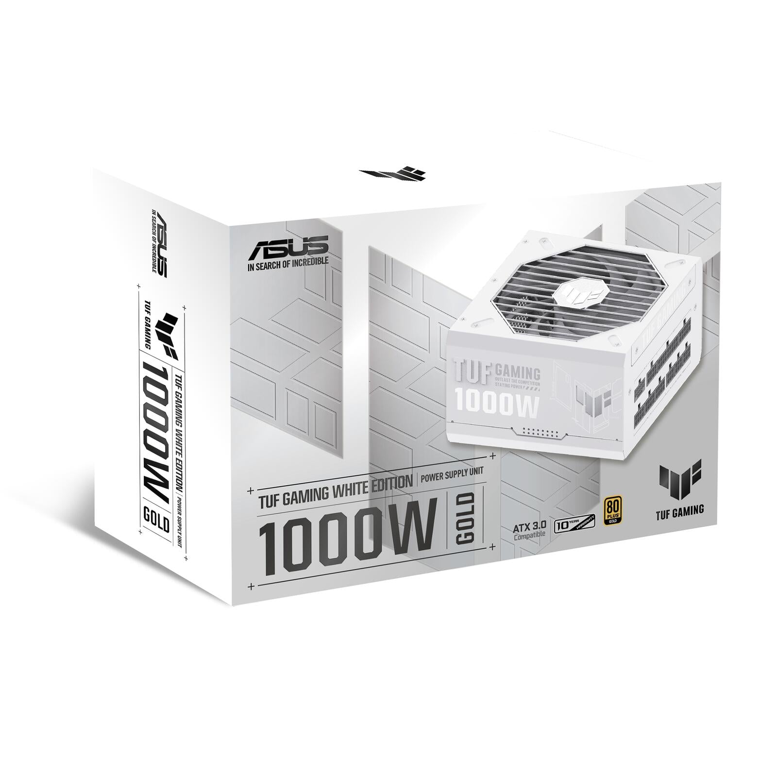 ASUS TUF Gaming 1000W Gold Gaming Netzteil (1000 Watt, vollmodulares Netzteil, ATX 3.0-kompatibel, Axial-tech Lüfter, PC