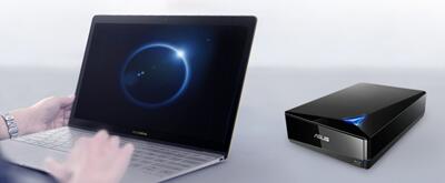 ASUS TurboDrive BW-16D1X-U Blu-Ray-Benner (M-Disc, kompatibel mit Windows und Mac OS, USB 3.2 Gen 1x1, Nero BackItUp)