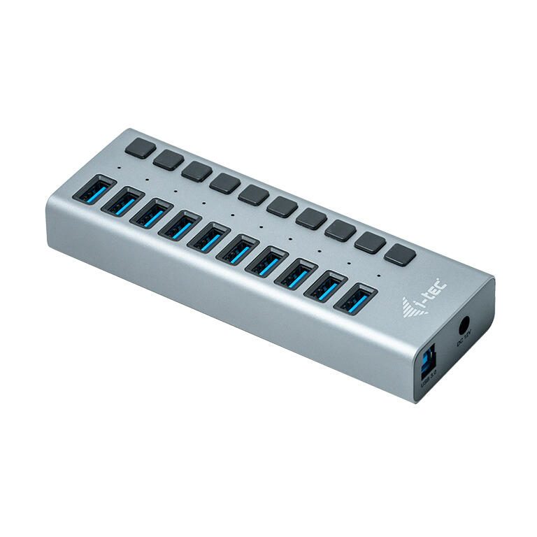 I-TEC USB-A Charging HUB 10 Port mit externem Netzadapter 48W