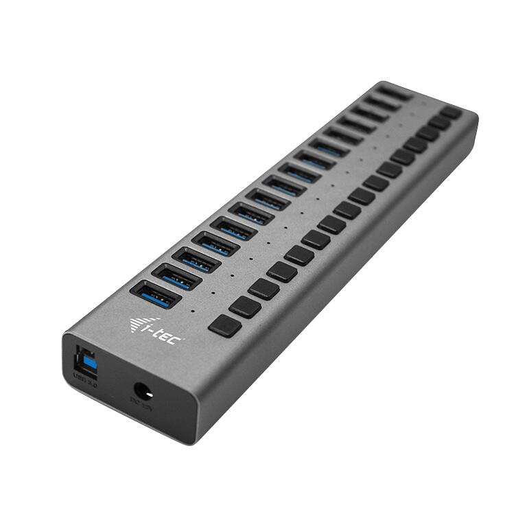 I-TEC USB 3.0 Charging HUB 16 Port mit externem Netzadapter 90W