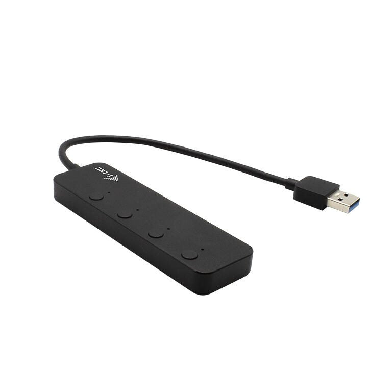 I-TEC USB 3.0 Metal Hub 4 Port mit Ein/Aus Schaltern