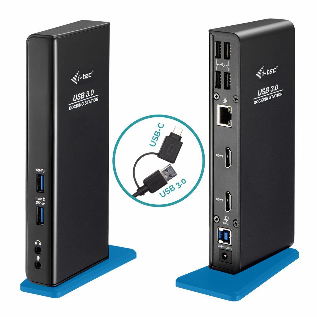 i-Tec USB 3.0/USB-C Dual HDMI Docking Station