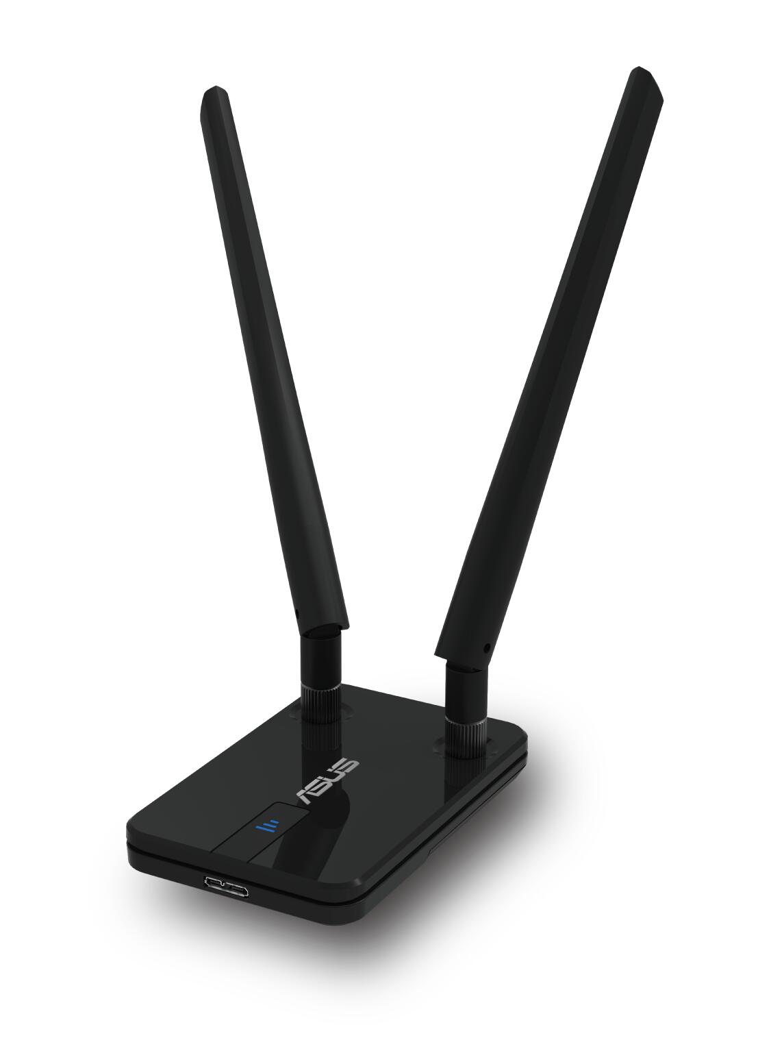 ASUS USB-AC58 Wireless-AC1300 Dual-band USB Adapter (USB 3.0, zwei abnehmbare Antennen, USB-Verlängerungskabel, einfache