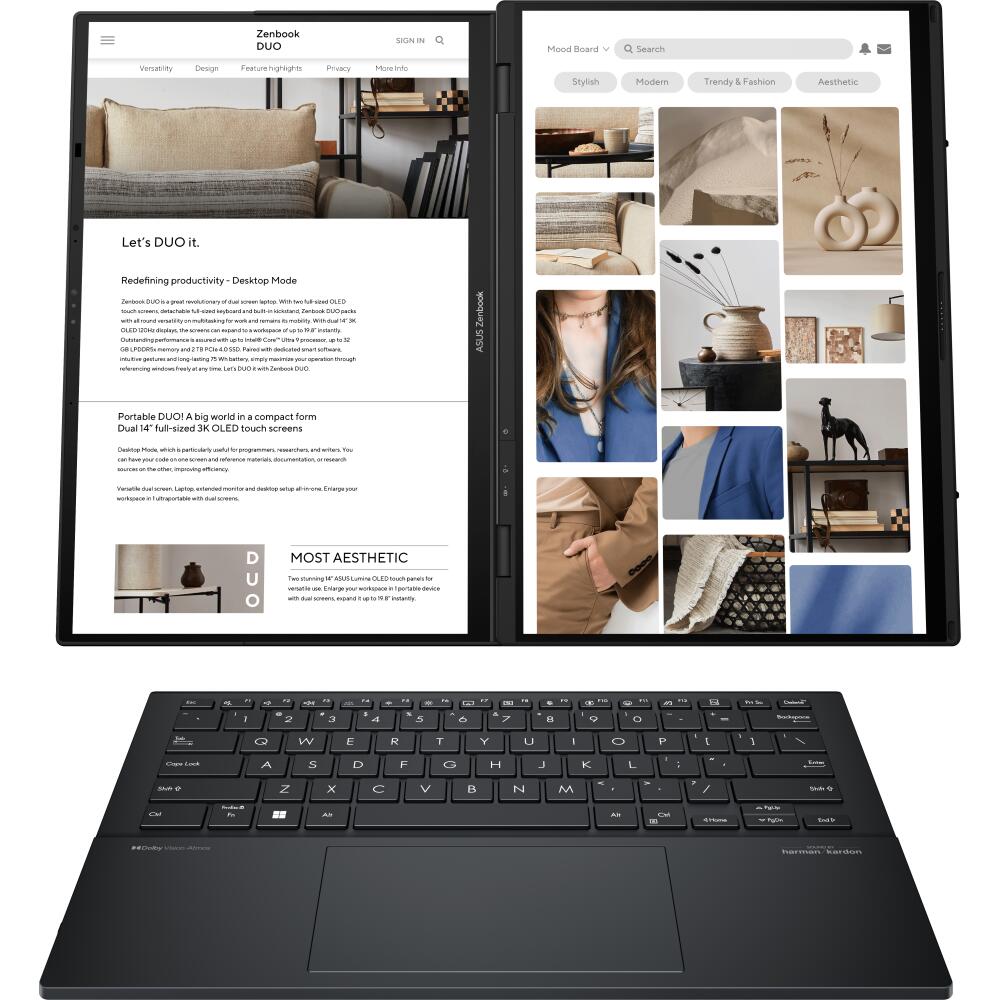 ASUS Zenbook Duo UX8406MA-QL114W Intel Core Ultra 5 125H Notebook 35,6 cm (14')