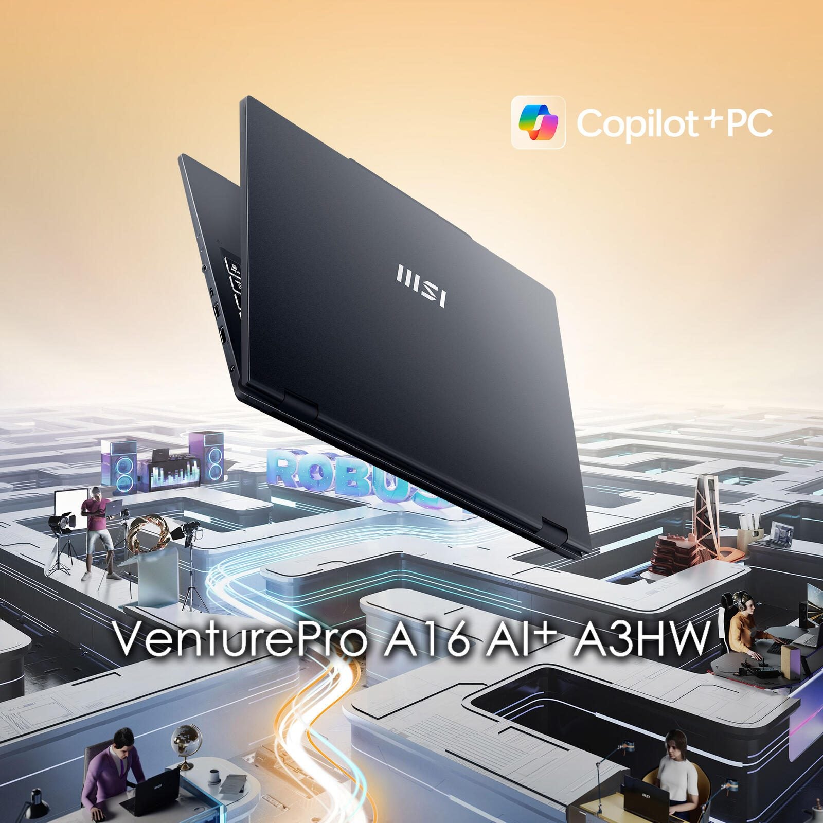 MSI VenturePro A16 AI+ A3HWEG-003 AMD Ryzen™ AI 7 350 Notebook 40,7cm (16 Zoll)