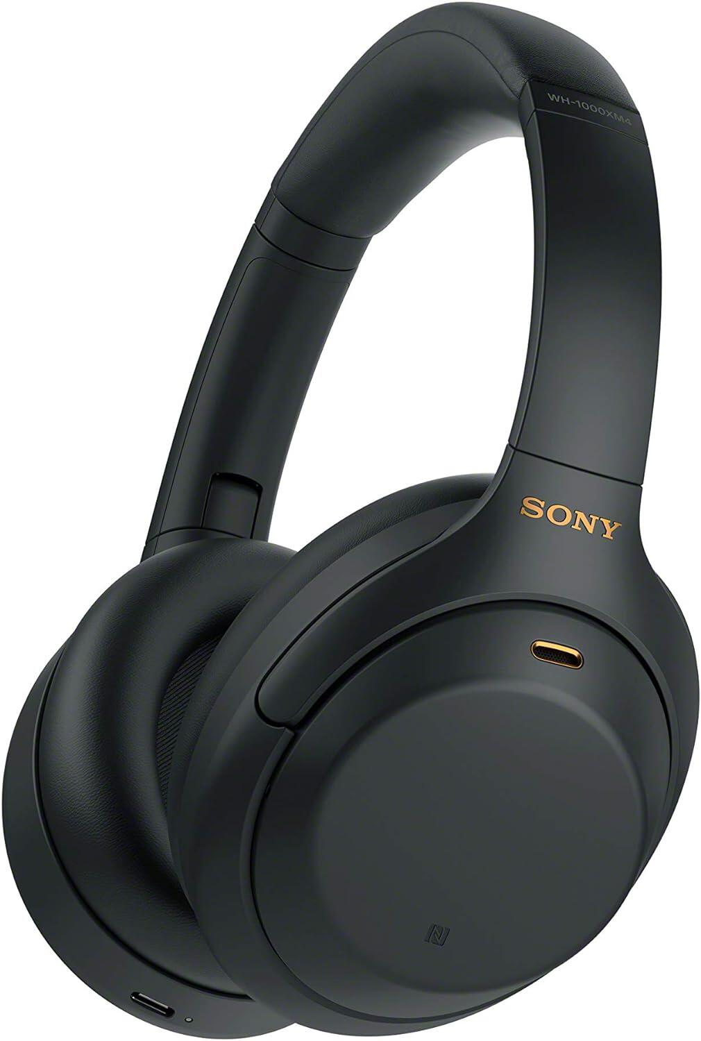 Sony WH-1000XM4 BT-Kopfhörer, Schwarz