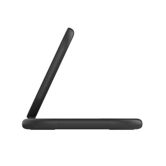 Belkin BoostCharge 3-in-1-Ladestation mit Qi2 (15 W) schwarz
