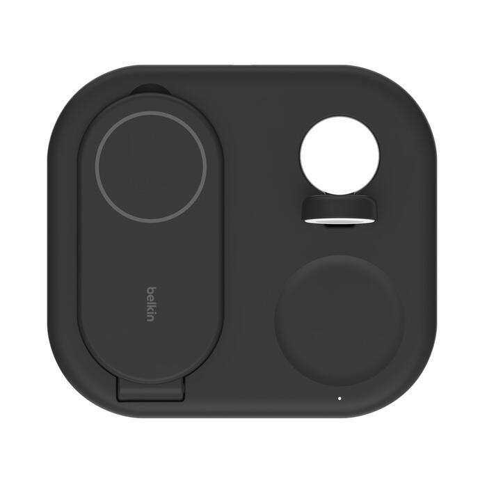 Belkin BoostCharge 3-in-1-Ladestation mit Qi2 (15 W) schwarz