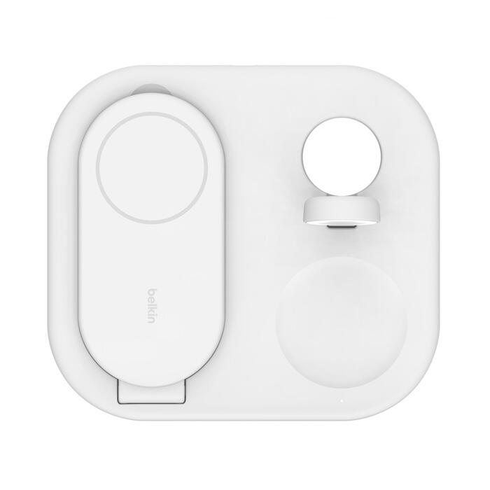 Belkin BoostCharge 3-in-1-Ladestation mit Qi2 (15 W) weiß