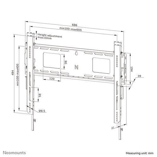 Neomounts WL30-750BL16 Wandhalterung