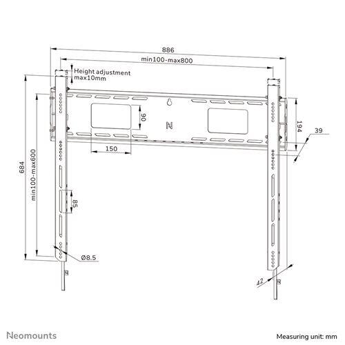 Neomounts WL30-750BL18 Wandhalterung
