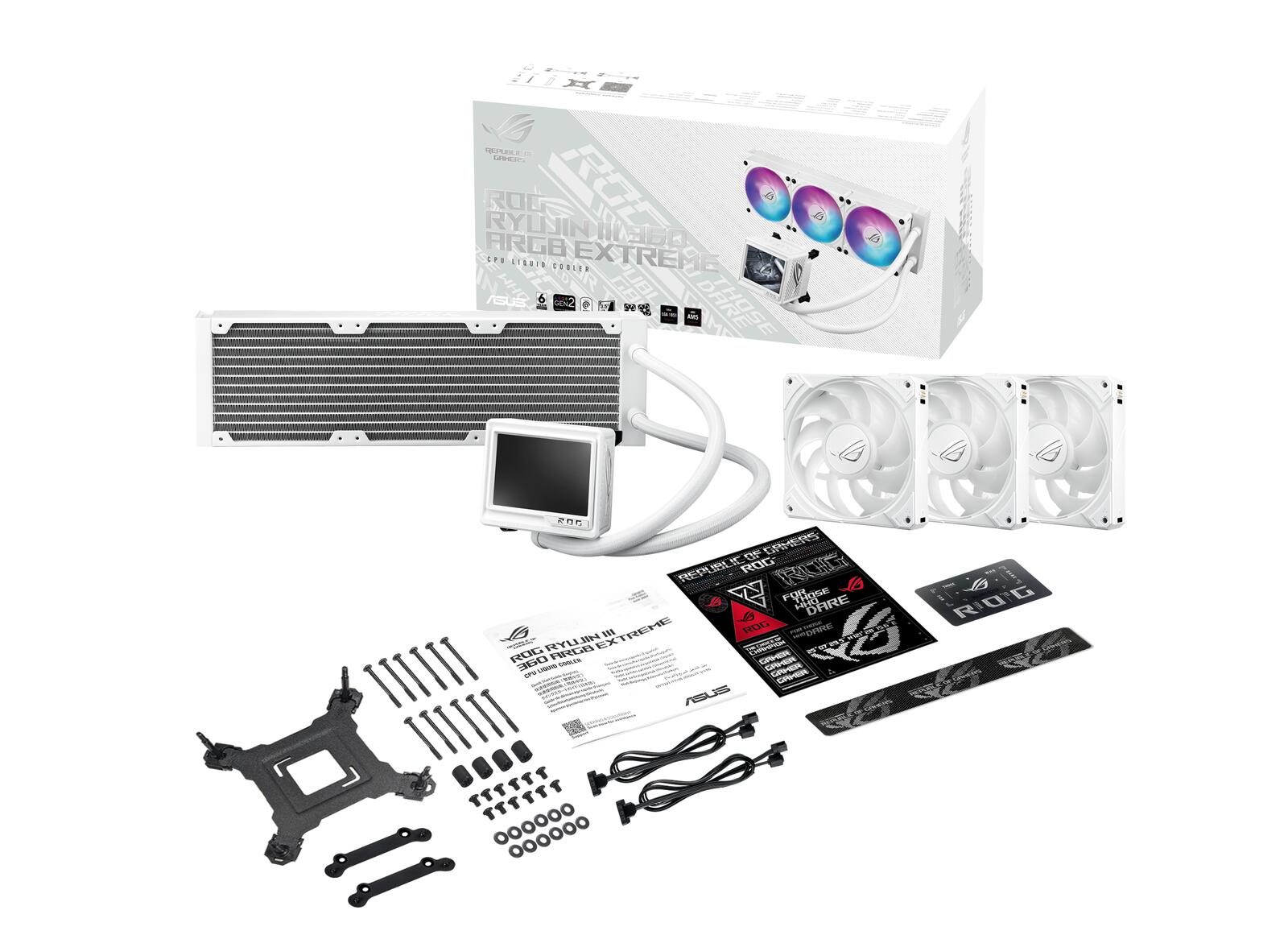 ASUS ROG Ryujin III 360 ARGB Extreme White All-in-One Flüssig-CPU-Wasserkühlung