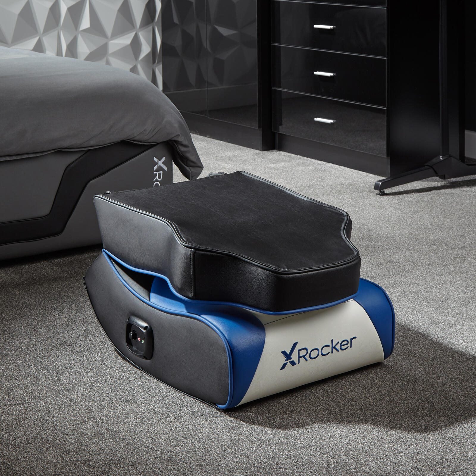 B-WARE X Rocker Sony Playstation® Geist 2.0 Floor Rocker Gaming-Bodensessel mit 2.0 Audiosystem für Kinder & Jugendliche - weiß