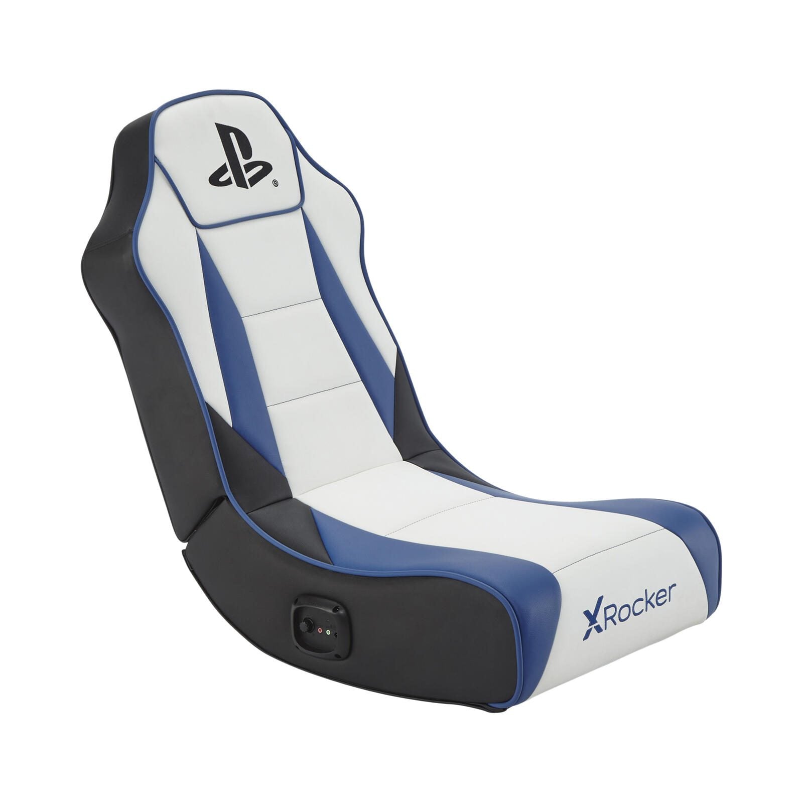 X Rocker Sony Playstation® Geist 2.0 Floor Rocker Gaming-Bodensessel mit 2.0 Audiosystem für Kinder & Jugendliche - weiß