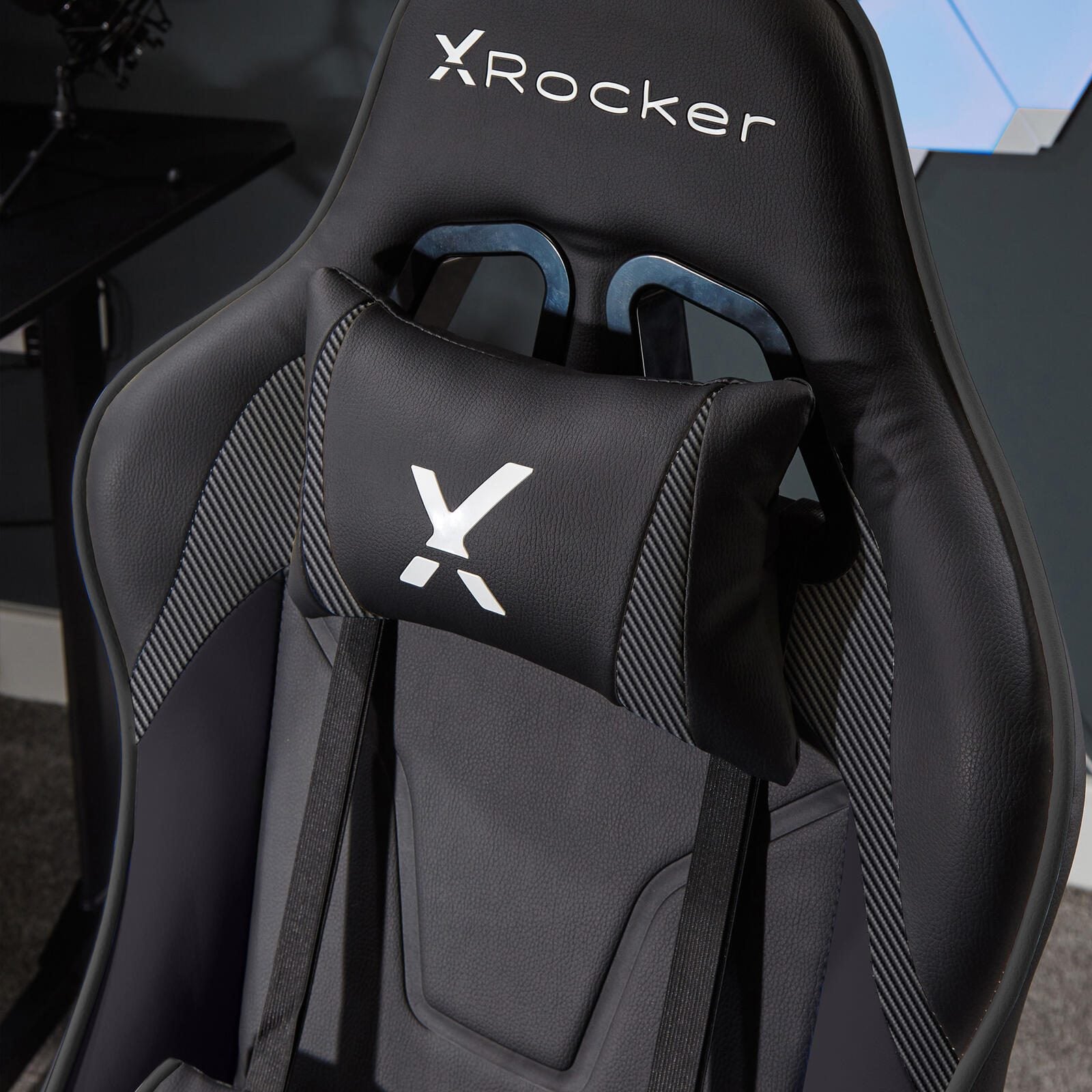 B-WARE X Rocker Agility Compact eSports - Gaming-Bürodrehstuhl für Kinder & Teenager - schwarz