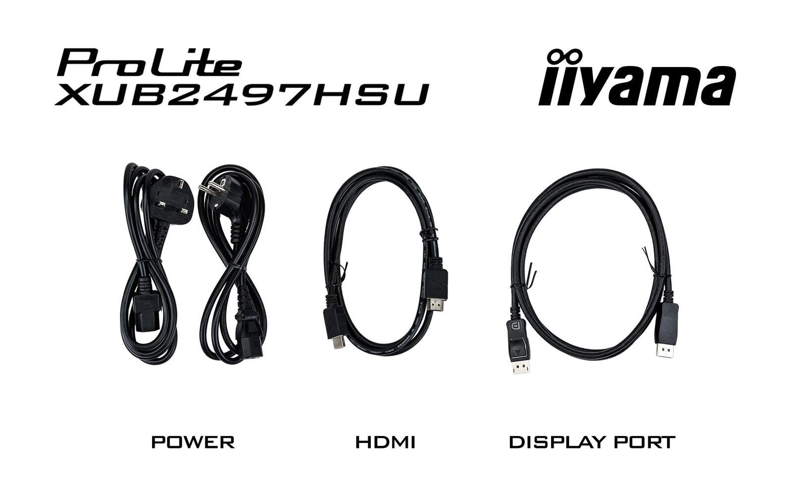 B-WARE iiyama ProLite XUB2497HSU-W2 Full HD Display 60,5 cm (24')