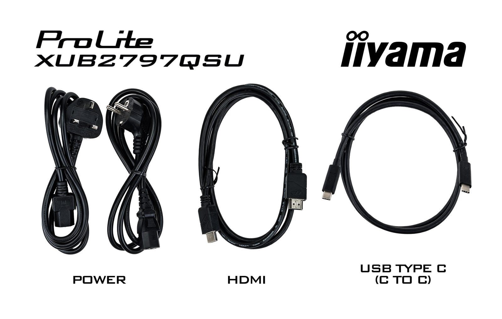 iiyama ProLite XUB2797QSU-W2 Quad HD Display 68,6 cm (27')