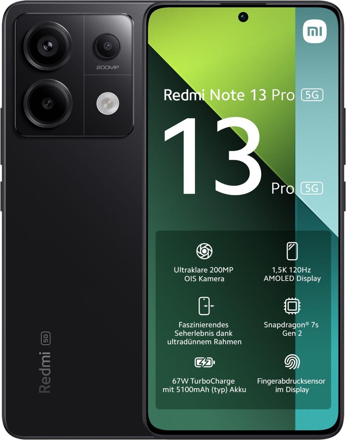Xiaomi Redmi Note 13 Pro 5G 8/256GB, Schwarz