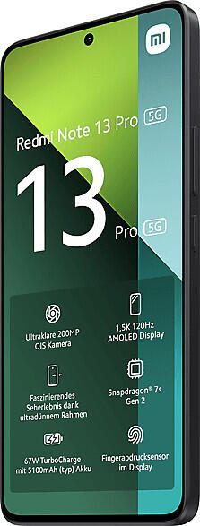 Xiaomi Redmi Note 13 Pro 5G 8/256GB, Schwarz