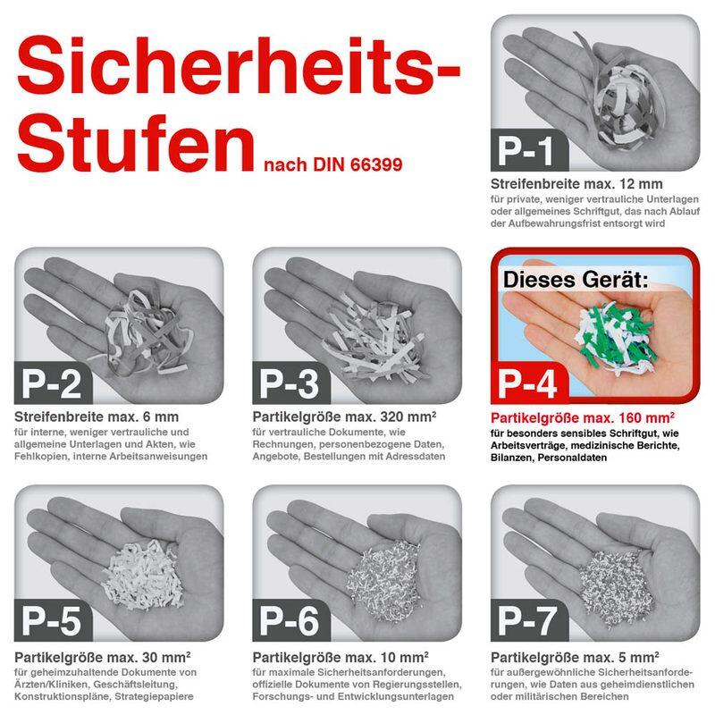 Hama Home X10CD Aktenvernichter mit Partikelschnitt